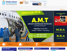 Tablet Screenshot of nehrucolleges.com